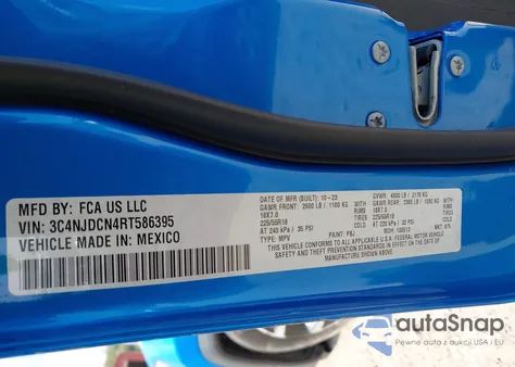 2024 Jeep Compass Limited 4X4 z USA, uszkodzony, nr VIN 3C4NJDCN4RT586395